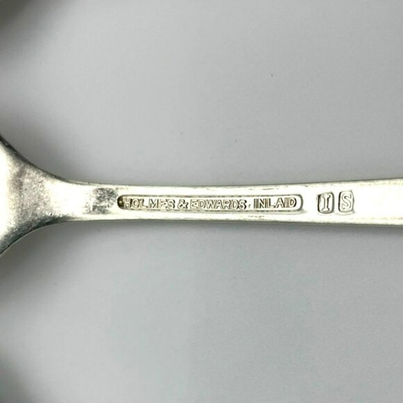 Holmes & Edwards LOVELY LADY Salad Forks Silverplate Lot of 4 IS Vintage - Picture 6 of 7